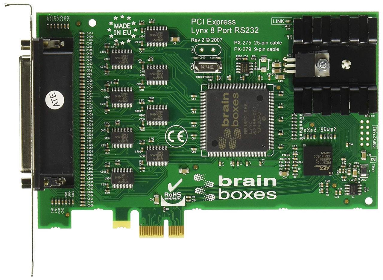 Багатопортовий послідовний адаптер Brainboxes PX-279B, 8-портовий RS232 (PX-275) PCI-E Б/У