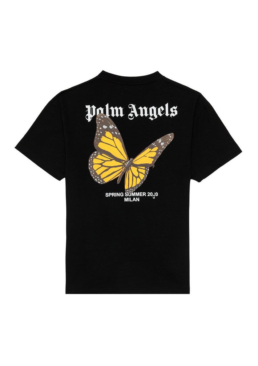 Футболка чорна Palm Angels Butterfly S/S • Палм Анджелс футболка