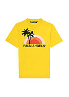 Футболка жёлтая Palm Angels Sun Палм Анджелс футболка XS