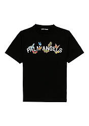 Футболка чорна Palm Angels Butterfly • Палм Анджелс футболка XS