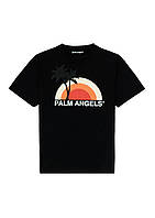 Футболка чёрная Palm Angels Sun Палм Анджелс футболка XS