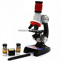 Научная игрушка Микроскоп c подсветкой, 100х, 400х, 1200х (C2121), фото 3
