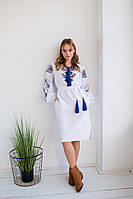 Украинское платье вышиванка MEREZHKA с орнаментом Судьба размер XXL