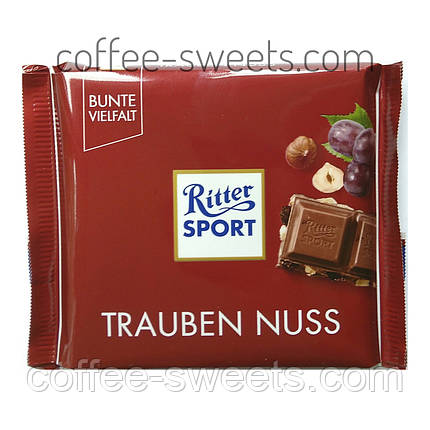 Шоколад Ritter Sport Trauben Nuss 100g, фото 2