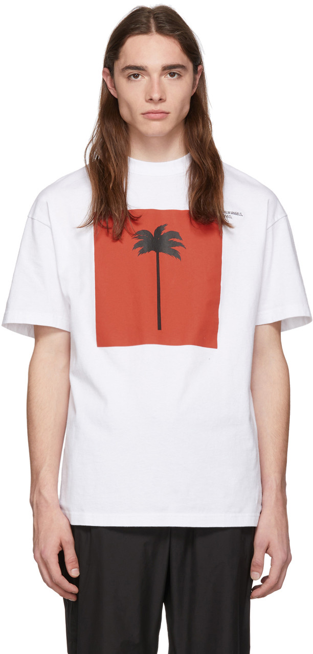 Футболка біла Palm Angels palm • Палм Анджелс футболка XS