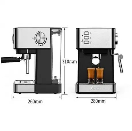 Кавомашина напівавтоматична DSP Espresso Coffee Maker KA3028 з капучинатором