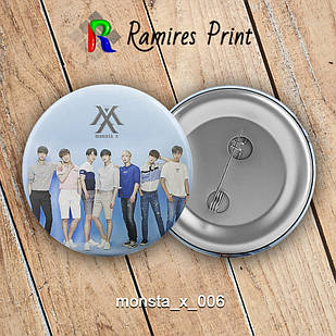 Значок 56 мм K-Pop Monsta X 006