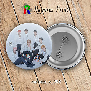 Значок 56 мм K-Pop Monsta X 008