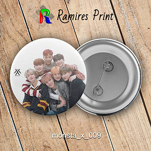 Значок 56 мм K-Pop Monsta X 009