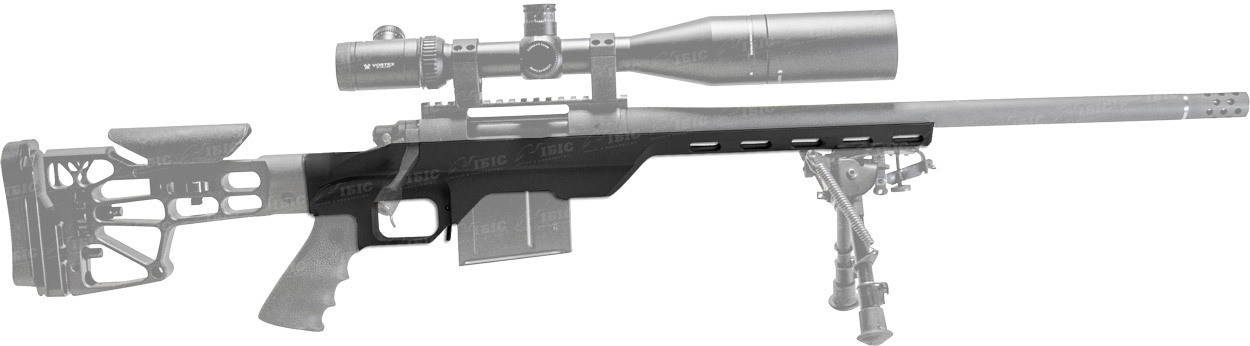 Ложа MDT LSS-XL для карабіна Remington 700 Long Action. Матеріал - алюміній. Колір - чорний