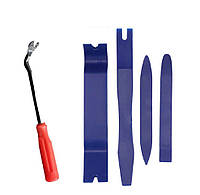 Набор инструментов для снятия обшивки (облицовки) авто 5 шт (СО-5) Синий цвет