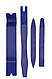 Набір інструментів для зняття обшивки (облицювання) авто 5 шт. Синій колір, фото 2