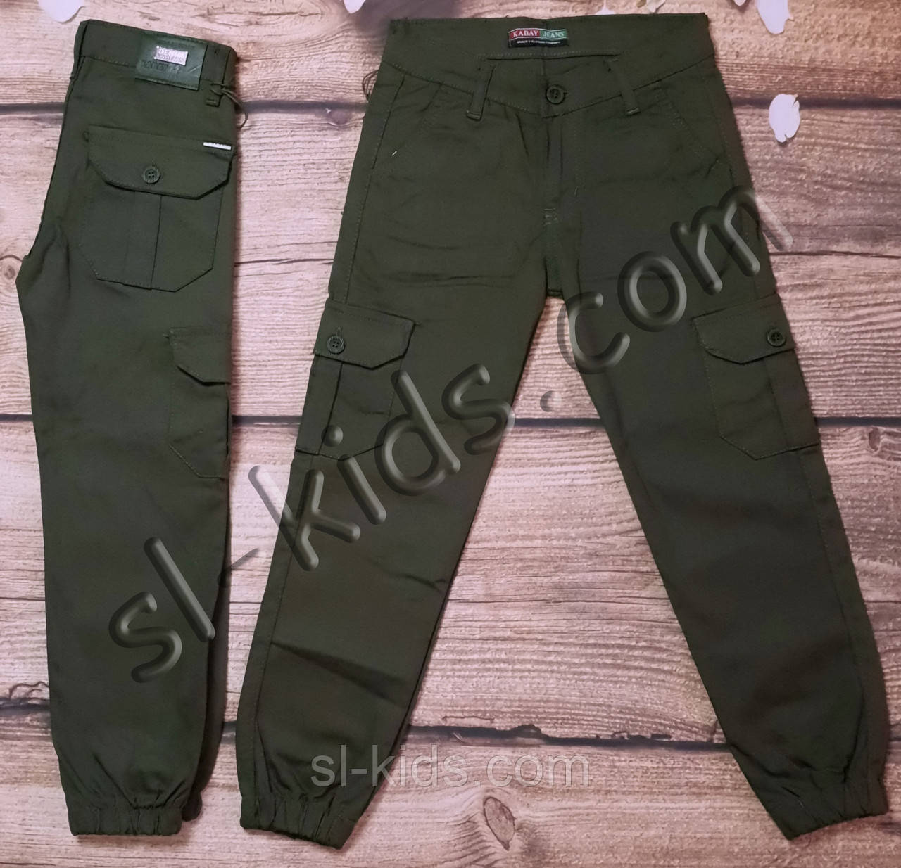 Джогери для хлопчика 11-15 років (хакі) гурт.Туреччина