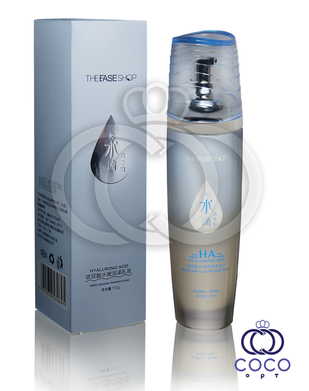 Корейський зволожувальний тонер із комплексом гіалуронових кислот Hyaluronic Acid Moist And Cool Through Toner