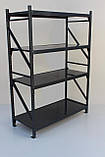 Металевий поличковий стелаж серія "Атлант-400" 1800*1200*550*5 металевих полиць, фото 2