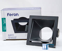 Вбудований світильник Feron DL8310 графіт квадрат поворотний