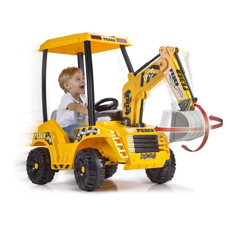 Дитячий електромобіль FEBER Екскаватор 12V Digger 12320, фото 1