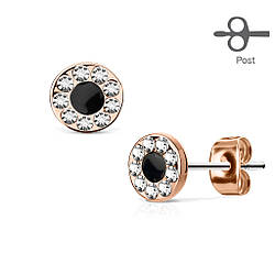 Позолочені сережки "Diamond"