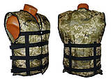 Страхувальний Жилет LIFEVEST камуфляж піксель 90-110кг, фото 3