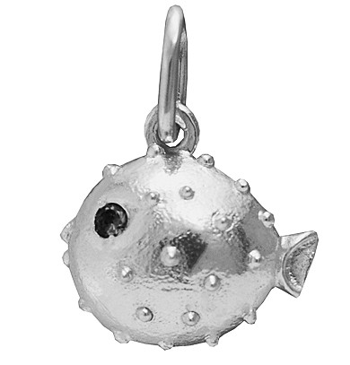 Кулон-подвеска серебряная Рыба Ёж - фото 1 - id-p138124980