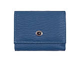 Недорогий жіночий шкіряний гаманець (4401) блакитний, фото 2