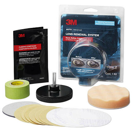 Набір для відновлення фар - 3М Headlight Restoration Kit (39014), фото 1