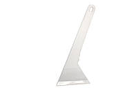 TM-209-R Белый пластиковий скидж - CARIGHT long handle plastic squeegee with BEND edge