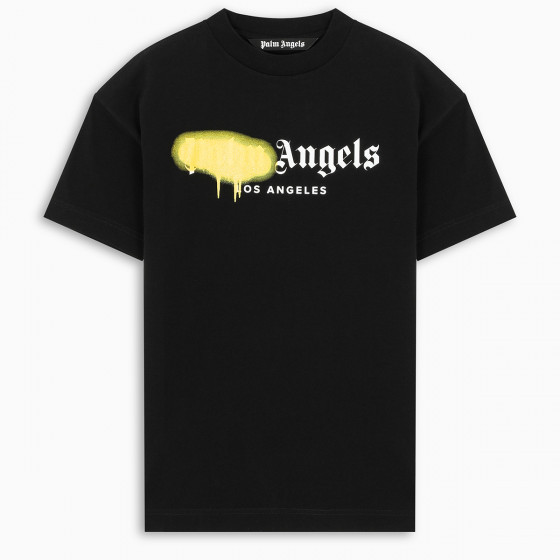 Футболка чорна Palm Angels yell spray • Палм Анджелс футболка XS