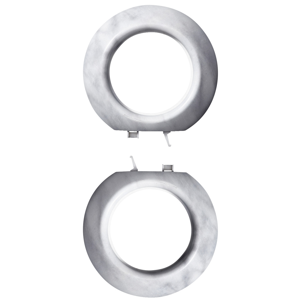 Рамка для комбінованого монтажу бокова білий мармур (2 шт.) Renova Schneider Electric WDE011461