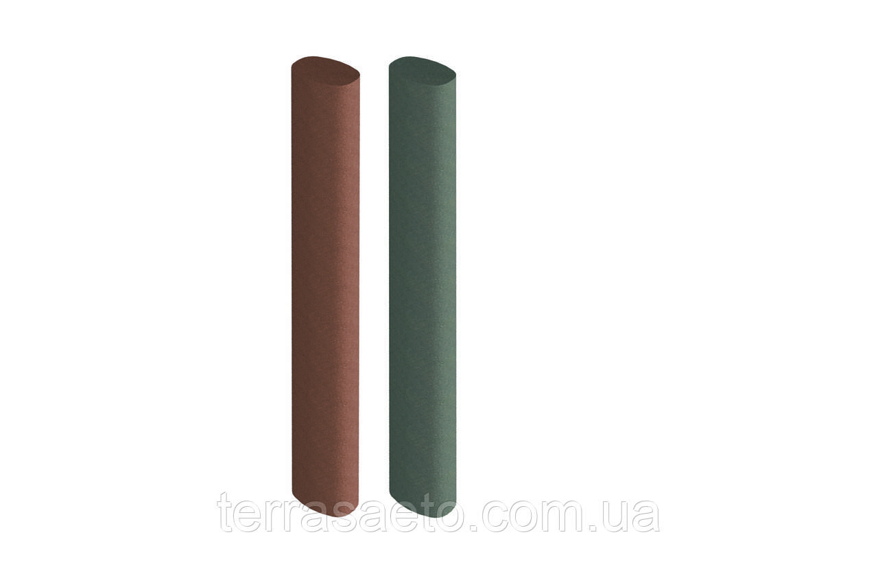 Стовп овальний шліфований EasyDeck® (terra, graphit) 60 x 90 мм, фото 1