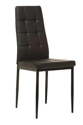 Стілець N-66 - 2 чорний шкірзамінник TM Vetro Mebel, фото 1
