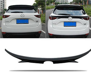 Спойлер на кришку багажника Mazda CX-5 рестайлінг 2017+ г.в. ABS пластик