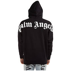 Толстовка чёрная Palm Angels BGS • худи Палм Анжелс