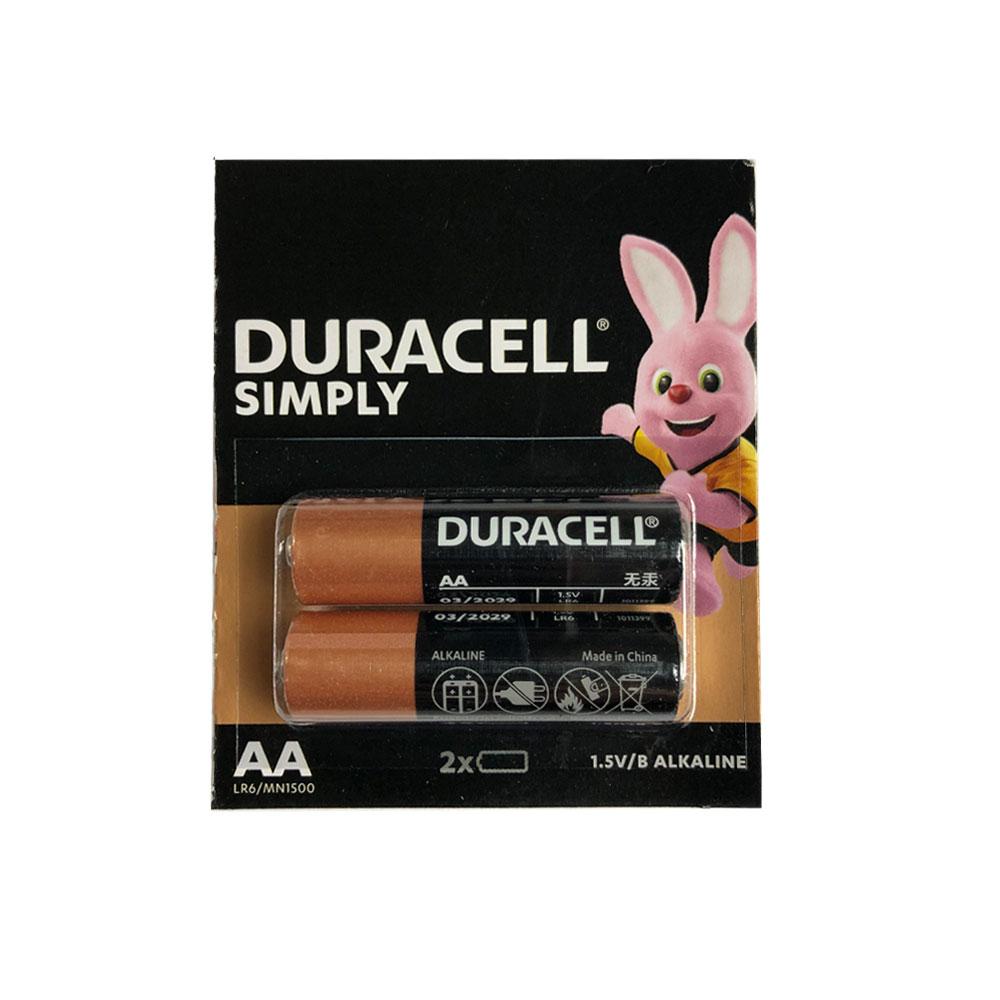 Батарейки AA (LR6) Duracell Simply Alkaline (1.5v) 2шт., фото 1