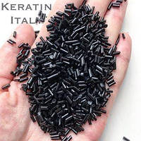 10 грам Итальянский тугоплавкий кератин для наращивания волос, оригинал, черный, 10 грамм