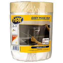 HPX PM5533 Easy Mask Film — захисна покривна плівка з малярною стрічкою 550 мм x 33 м