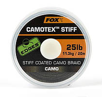 Поводочний Матеріал Fox Camotex Stiff Coated Camo 20m 30lb