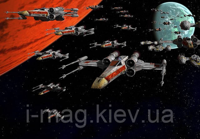 STAR WARS Космічний корабель, олива, полотно, 50 х 40 см., фото 2
