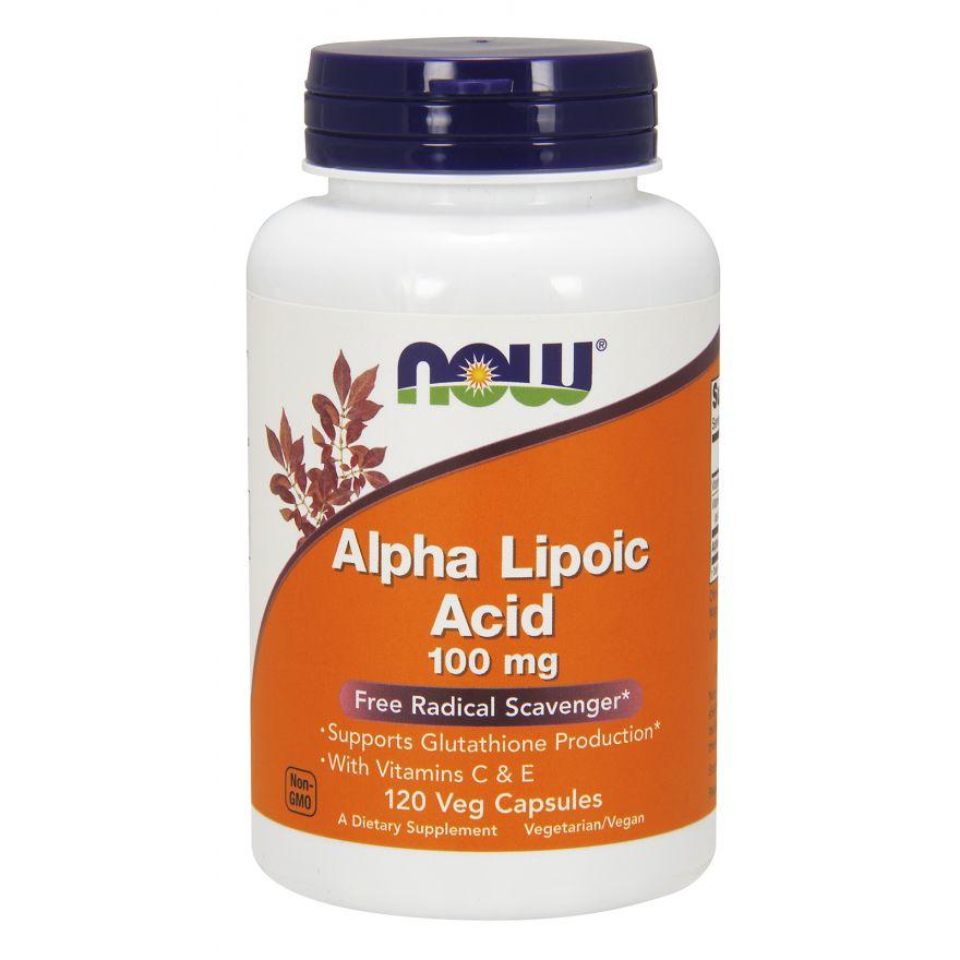 Універсальний антиоксидант NOW Foods Alpha Lipoic Acid 100 mg 120 caps