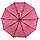 Складна жіноча парасоля напівавтомат "Краплі дощу" від SL, рожевий, 497SL-4, фото 3