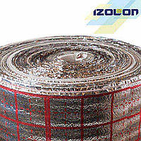 Полотно IZOLON AIR 2 мм, ламінований металізованою плівкою з розміткою під теплу підлогу, 1,0м