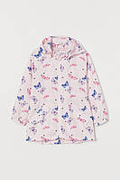 Куртка-ветровка розовая в бабочки H&M р.98см