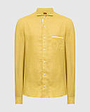 Сорочка лляна від оксфордська жовта, зелена, оранжева.. будь-який колір, XS-6XXL, фото 6