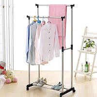 Телескопічна стійка, вішалка для одягу Double Pole Clothes Horse 339 LR R_3530