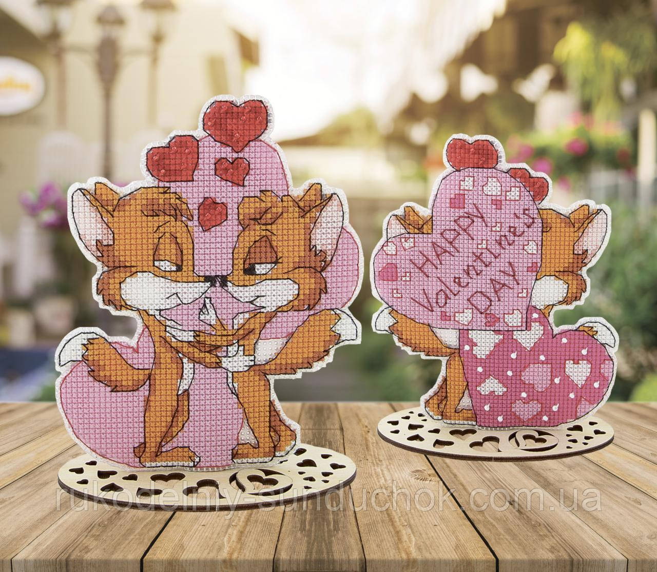 Набір для вишивання хрестом Crystal Art "Лисенята" Т-60