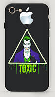 Чехол на IPHONE Джокер. (на любую модель айфона) toxic и лого APPLE