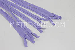 Блискавка потайна лавандового кольору (довжина 60 см) № 1-22 МП