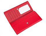 Жіночий зручний шкіряний гаманець (1031) червоний, фото 4