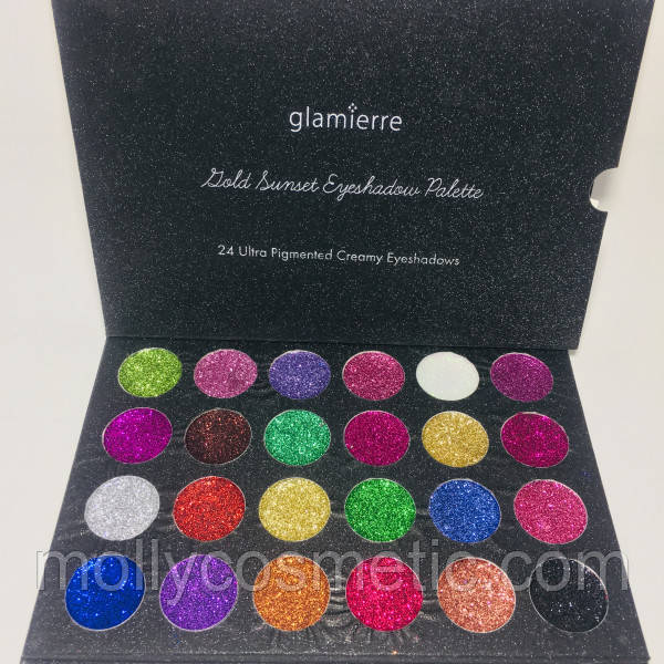 Палітра тіней Glamierre luminous glitter 24 відтінки, фото 1