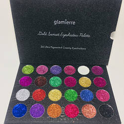 Палітра тіней Glamierre luminous glitter 24 відтінки